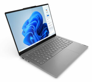 Ordinateur portable Lenovo Yoga Slim 7i 14 pouces Ultra 7, design fin avec écran haute définition et clavier rétroéclairé.