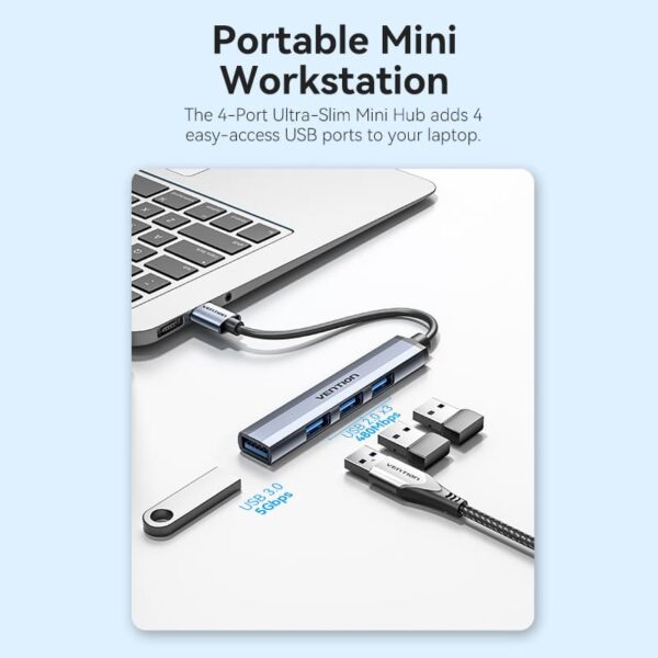Vention - Hub USB 3.0 4 en 1 – Image 2