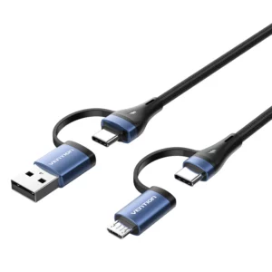 Vention - Câble tressé USB 2.0 4 en 1 (1,5m)