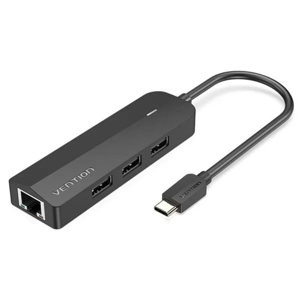 Vention - Hub USB-C 5 en 1 avec port RJ45