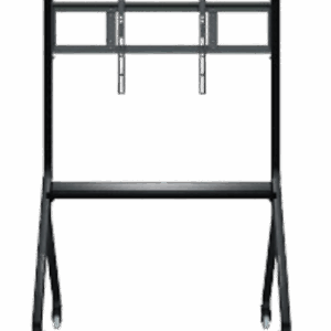 Support mobile ZKTeco pour écran interactif avec roulettes verrouillables pour un transport sécurisé.