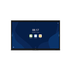 Écran interactif ZKTeco 86 pouces avec interface tactile pour présentations et collaboration professionnelle.
